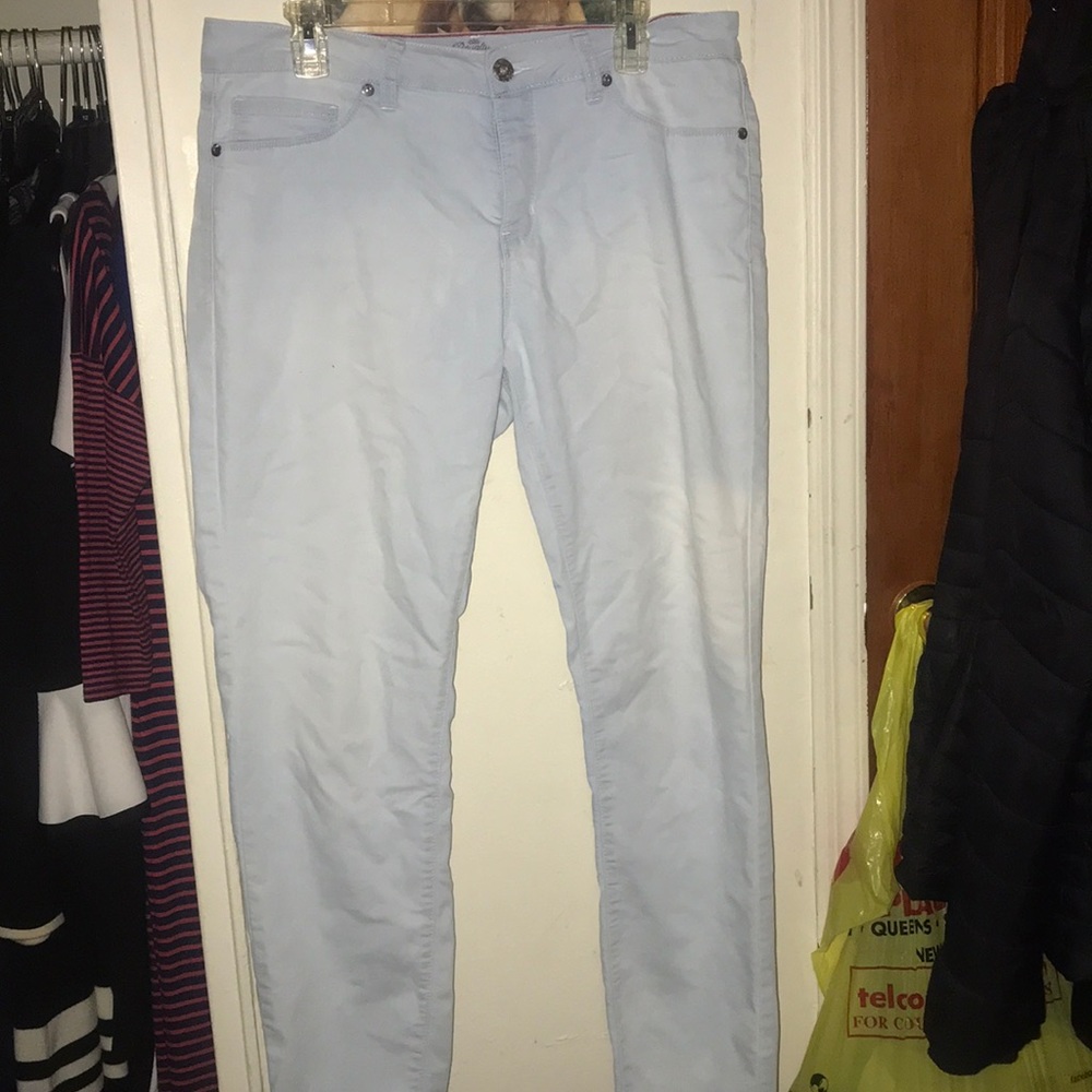Light blue skinny jeans
